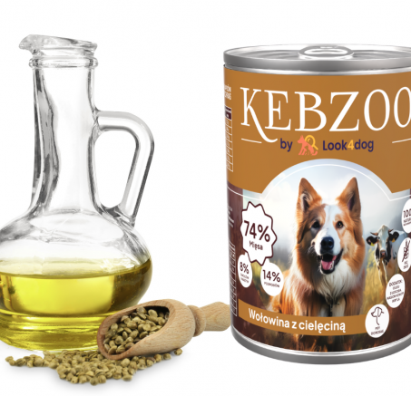 Konopie w diecie psów: Naturalne wsparcie zdrowia i wyjątkowy skład KEBZOO Wołowina z cielęciną